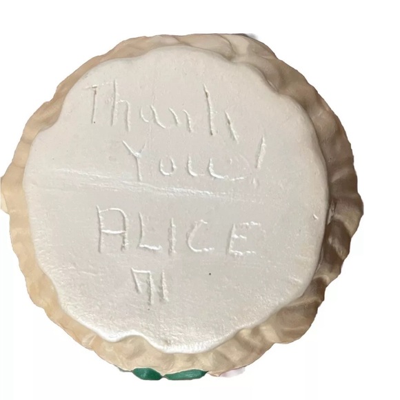 Vtg Pitcher With Bowl Ceramic Mushroom Log Stump Acorn Oak Leaves witchy cottage - Picture 9 of 16